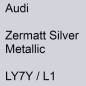 Preview: Audi, Zermatt Silver Metallic, LY7Y / L1.